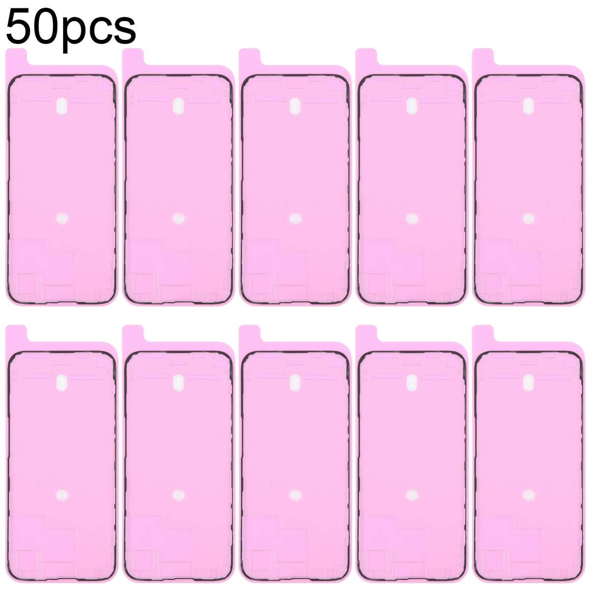 For iPhone 15 Pro Max 50pcs OEM LCD Frame Bezel Waterproof Adhesive Gasket, Airtightness Test Compat