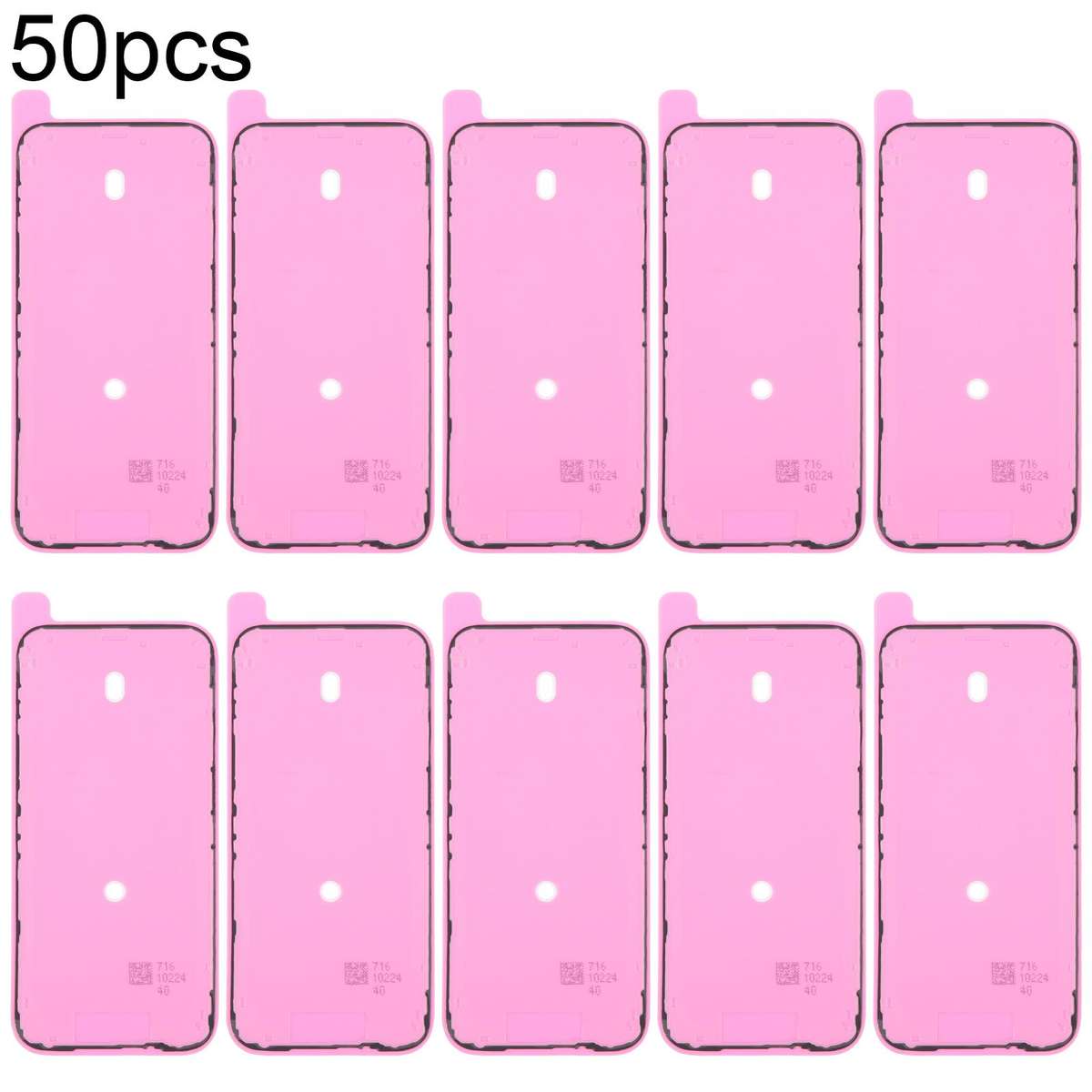 For iPhone 17 Pro Max 50pcs OEM LCD Frame Bezel Waterproof Adhesive Gasket, Airtightness Test Compat