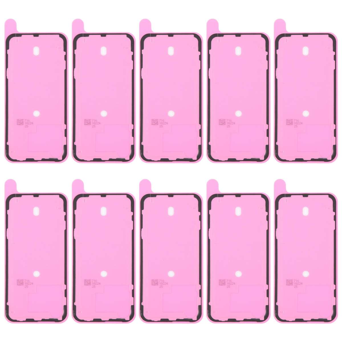 For iPhone 15 Pro Max 10pcs OEM Back Housing Cover Adhesive, Airtightness Test Compatible