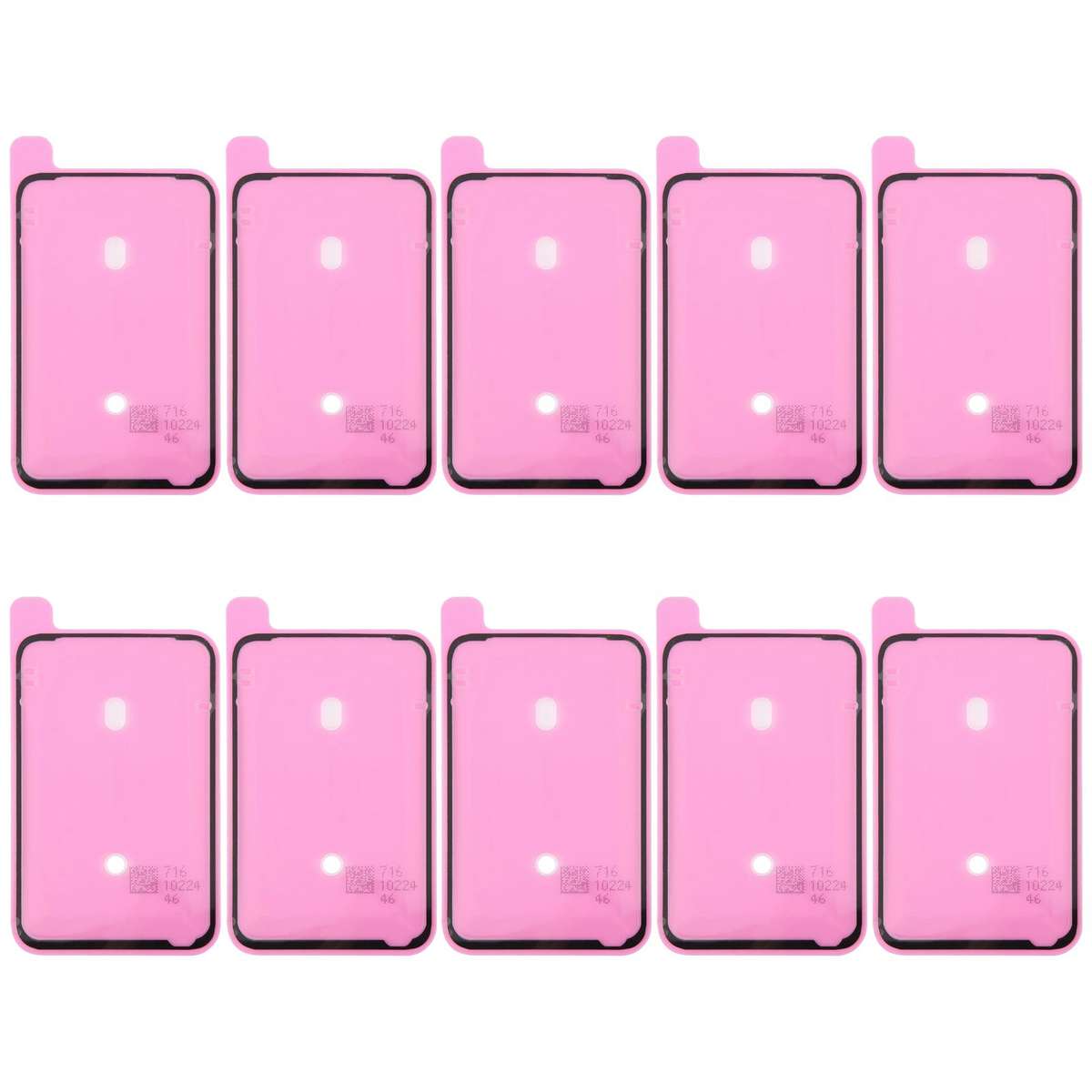 For iPhone 17 Pro Max 10pcs OEM Back Housing Cover Adhesive, Airtightness Test Compatible