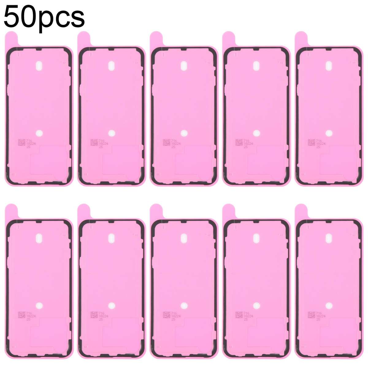 For iPhone 15 Pro Max 50pcs OEM Back Housing Cover Adhesive, Airtightness Test Compatible