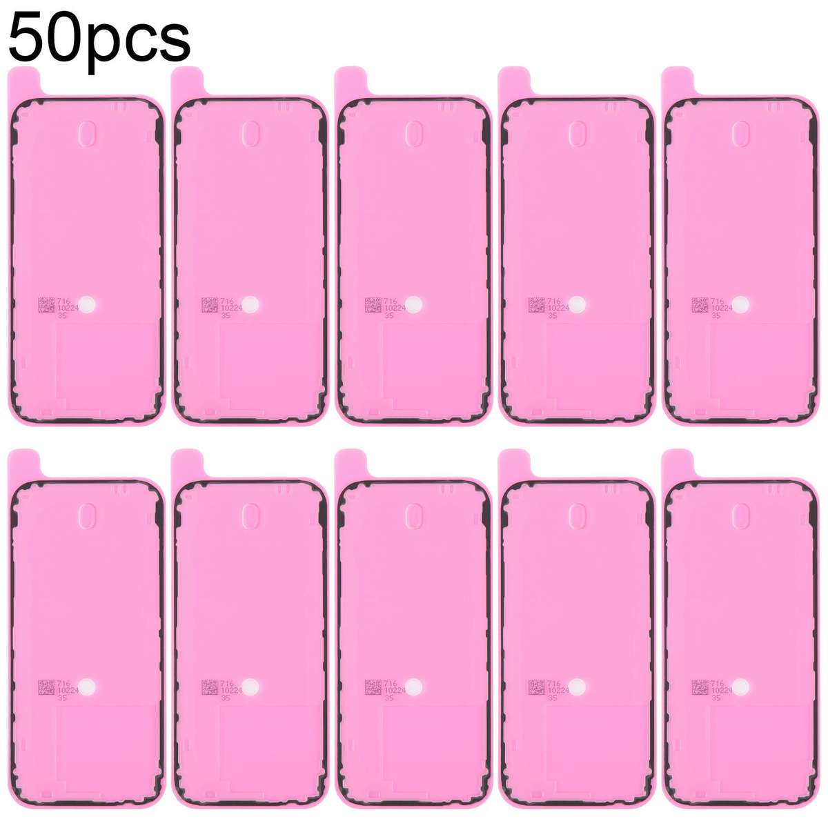 For iPhone 16 Pro 50pcs OEM Back Housing Cover Adhesive, Airtightness Test Compatible