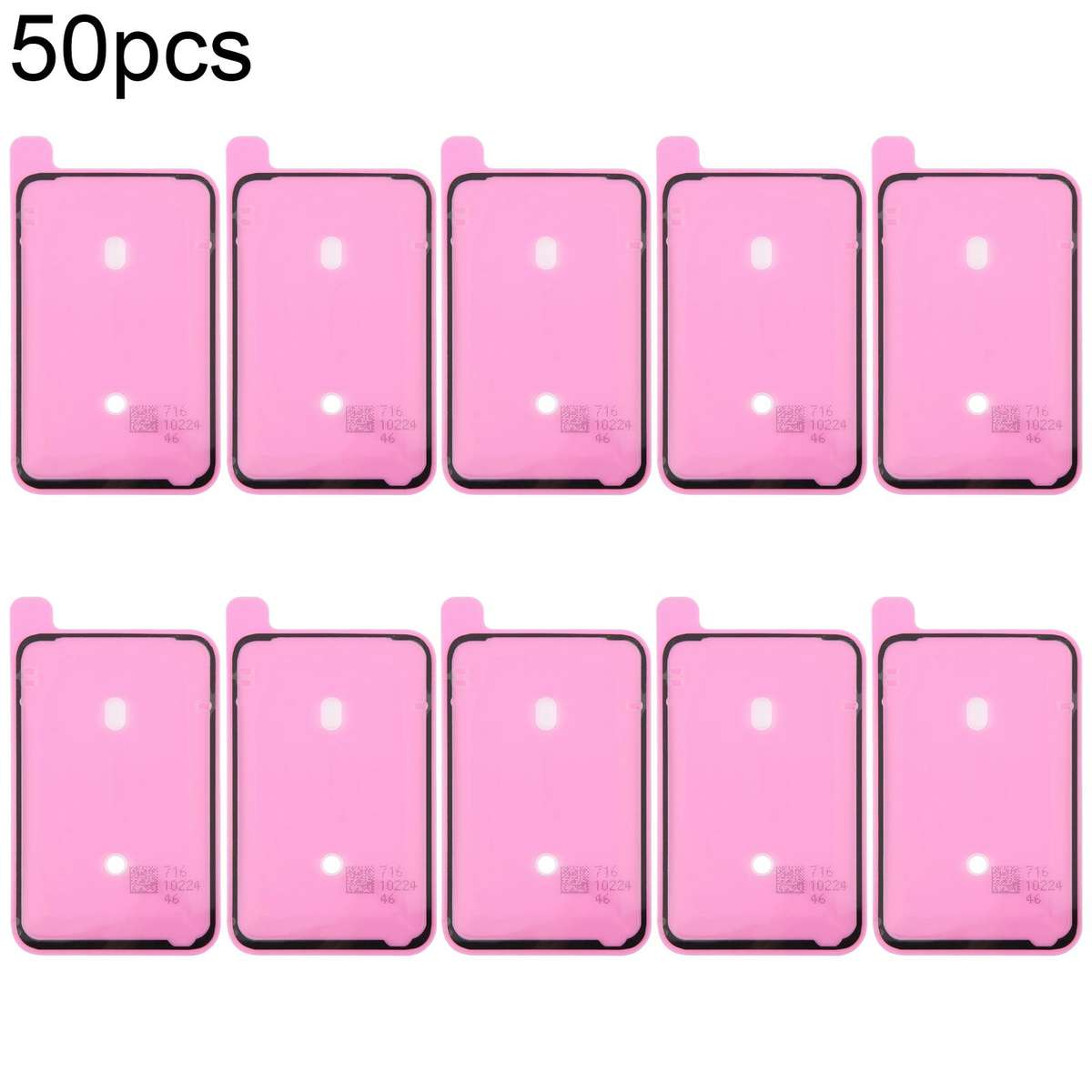 For iPhone 17 Pro Max 50pcs OEM Back Housing Cover Adhesive, Airtightness Test Compatible