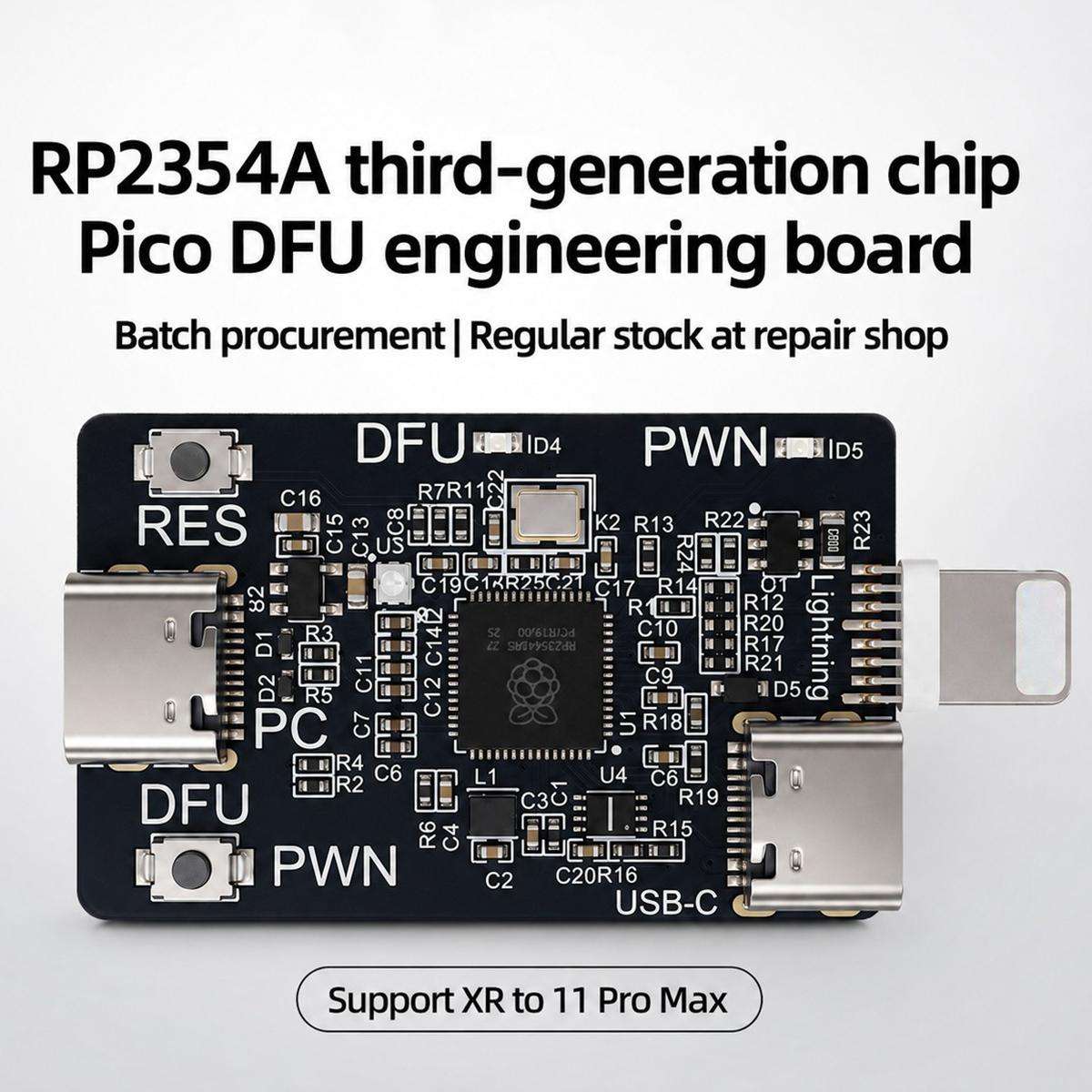 SUNSHINE RP2354A Third-Generation Chip PICO DFU Engineering Board for iPhone XR-11 Pro Max