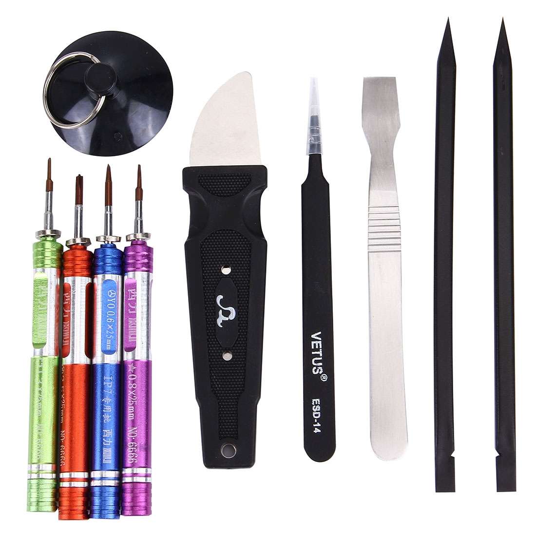 Appropriative Professional Screwdriver Repair Open Tool Kit with Roll Leather Bag For iPhone 7 & 7 P