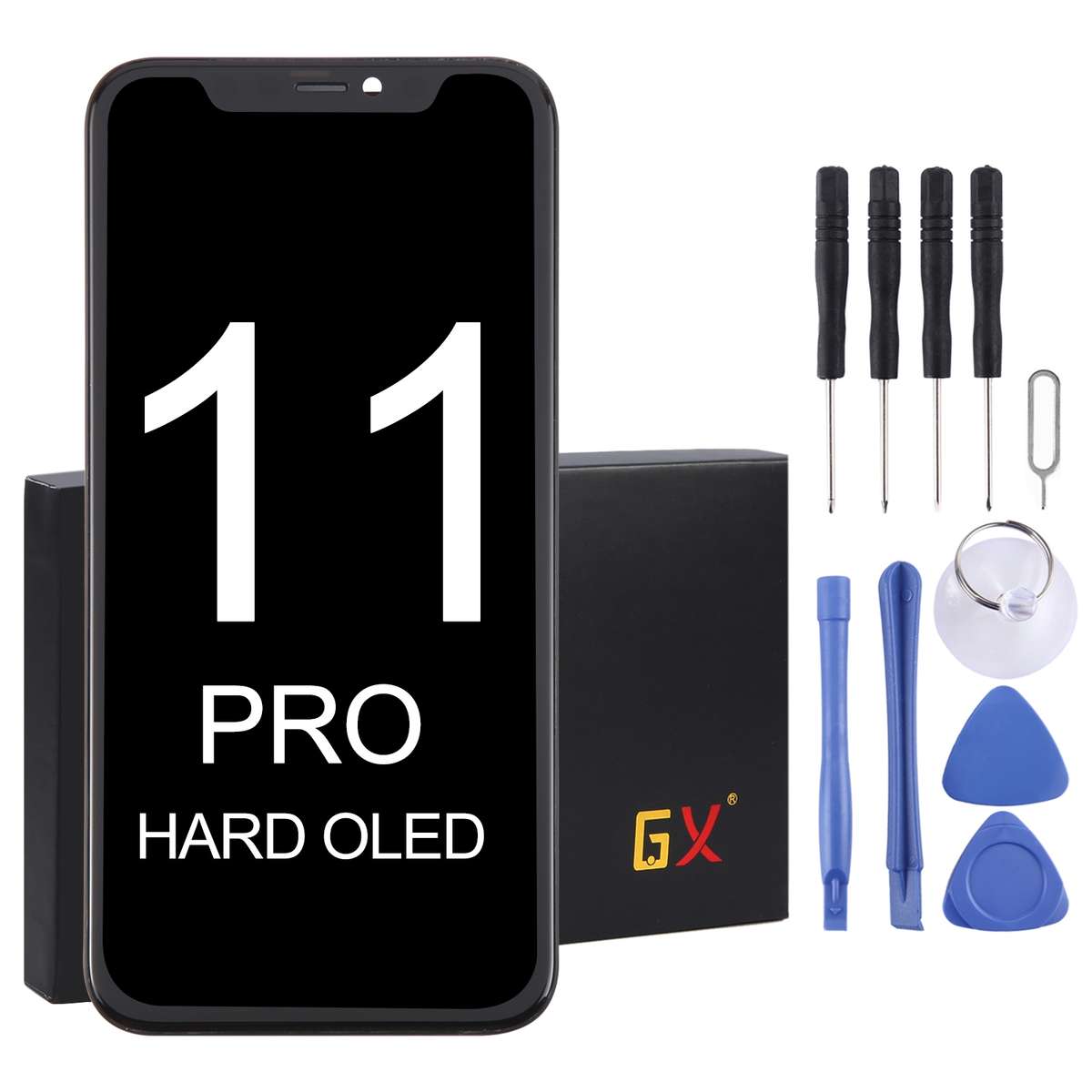 GX OLED Screen with Frame for iPhone 11 Pro (Black)