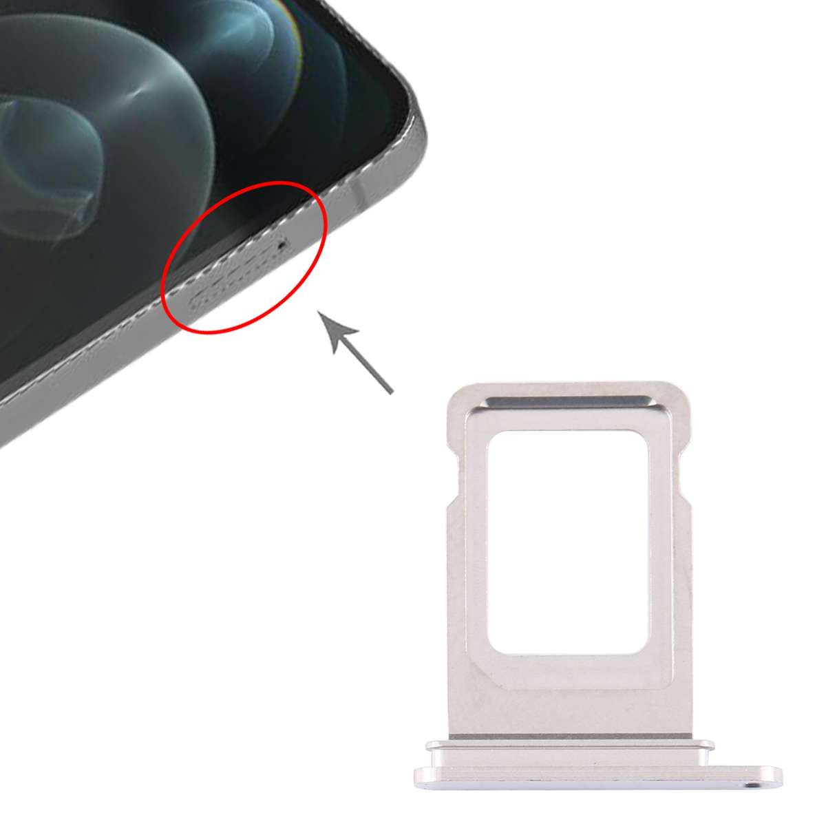 SIM Card Tray for iPhone 12 Pro(Graphite)