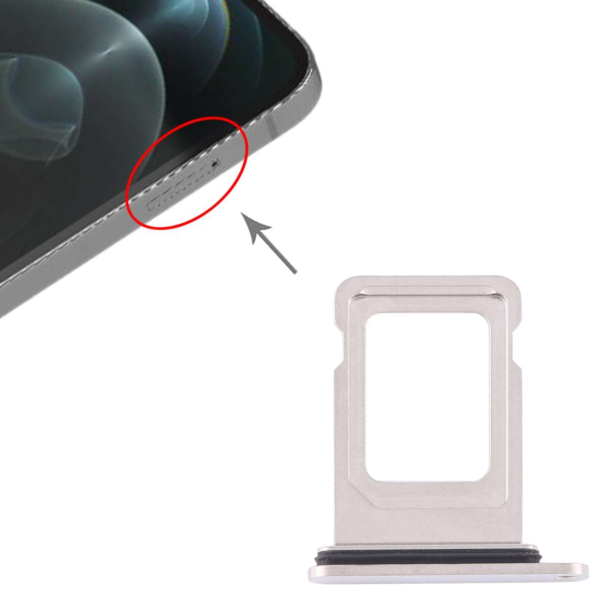 SIM Card Tray + SIM Card Tray for iPhone 12 Pro(Graphite)
