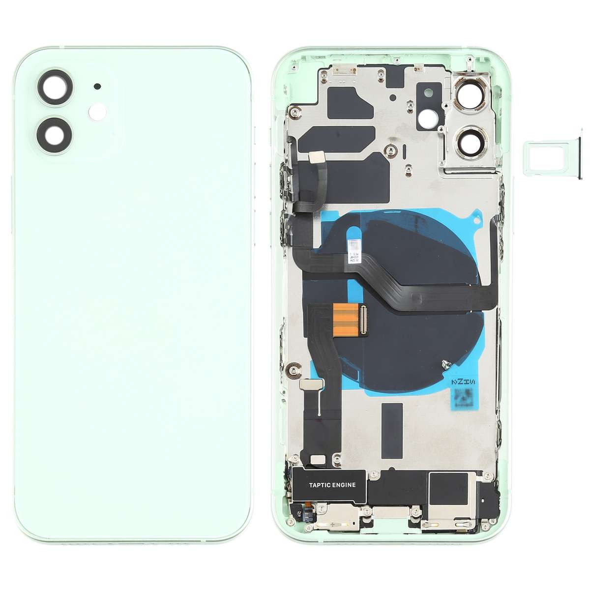 Battery Back Cover Assembly (with Side Keys & Speaker Ringer Buzzer & Motor & Camera Lens & Card ...