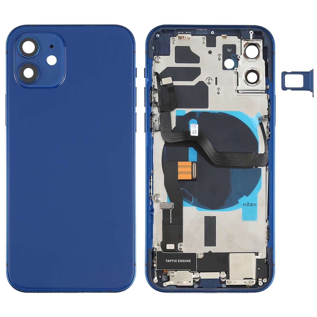 Battery Back Cover Assembly (with Side Keys & Speaker Ringer Buzzer & Motor & Camera Lens & Card ...