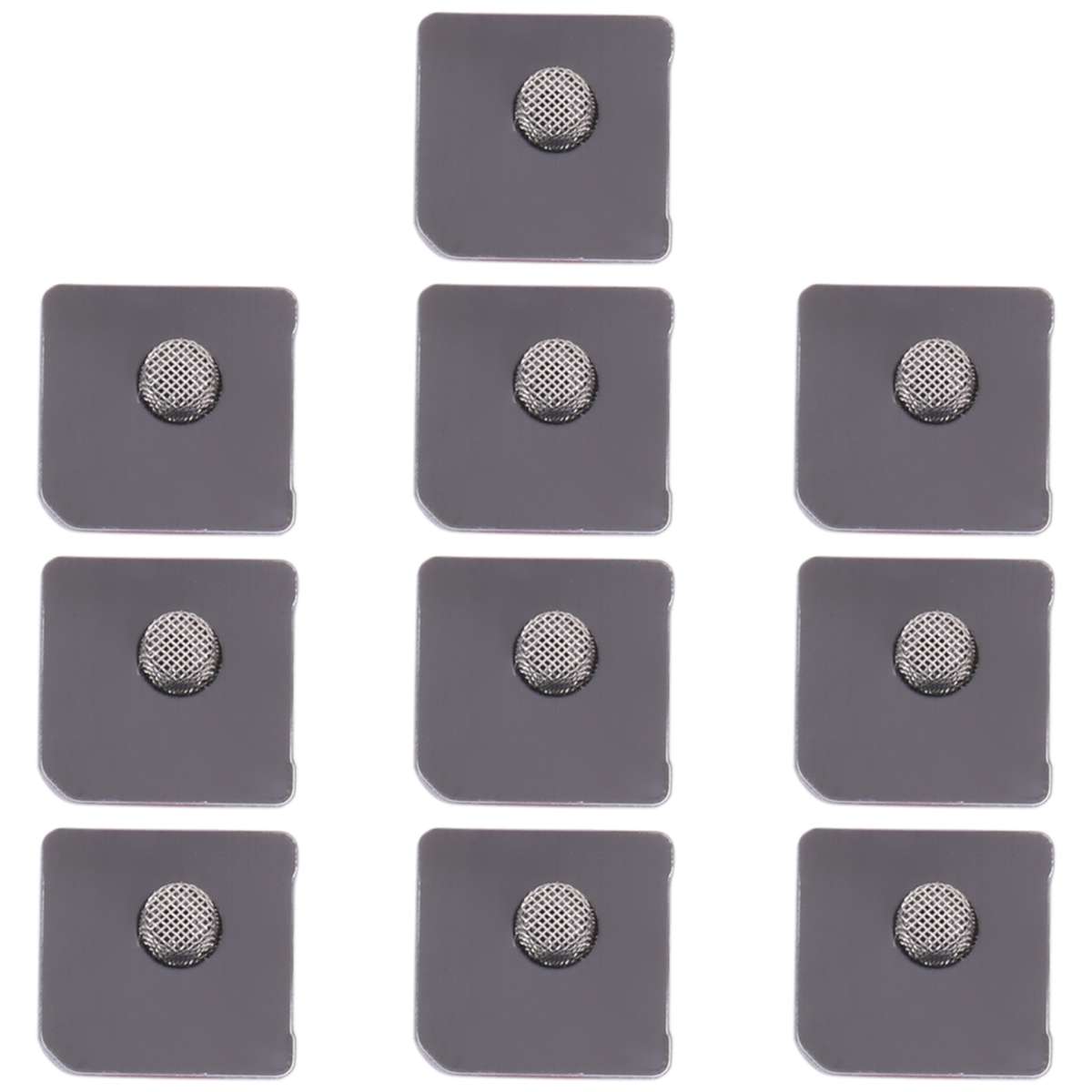 10 PCS Microphone Dustproof Mesh for iPhone 12 / 12 Pro (Black)