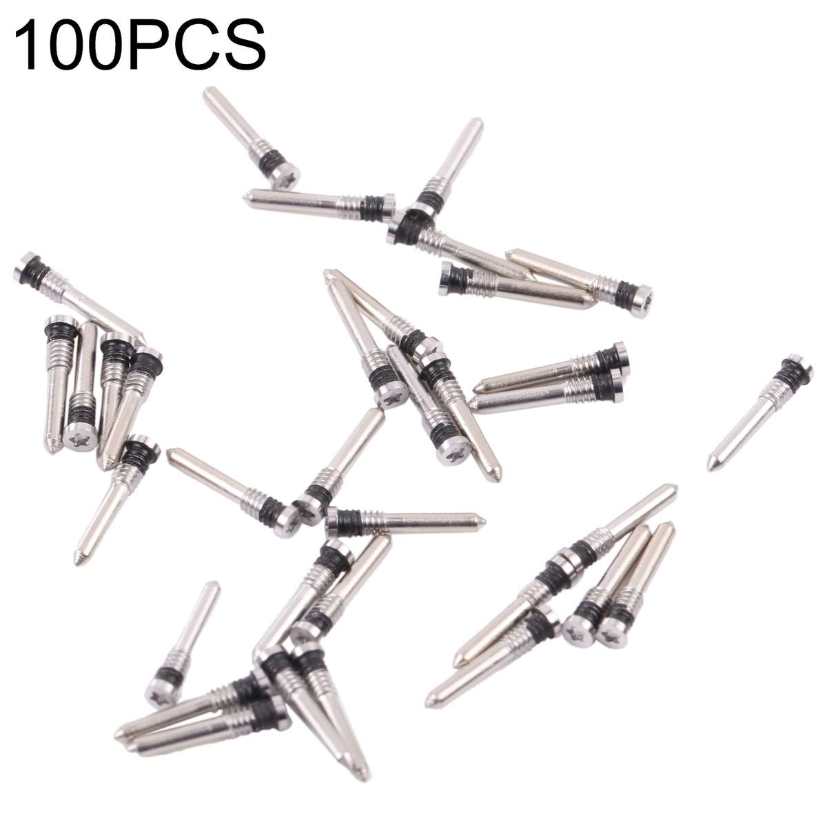 100 PCS Charging Port Screws for iPhone 13 Pro Max (Black)