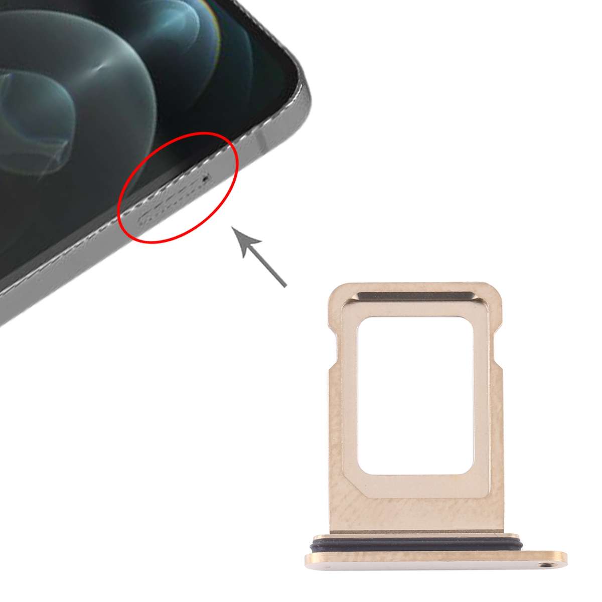 SIM Card Tray for iPhone 12 Pro Max(Graphite)