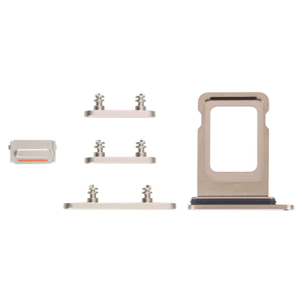SIM Card Tray + SIM Card Tray + Side Keys for iPhone 14 Pro (Black)
