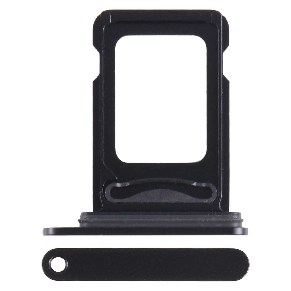 For iPhone 15 Plus SIM + SIM Card Tray (Black)