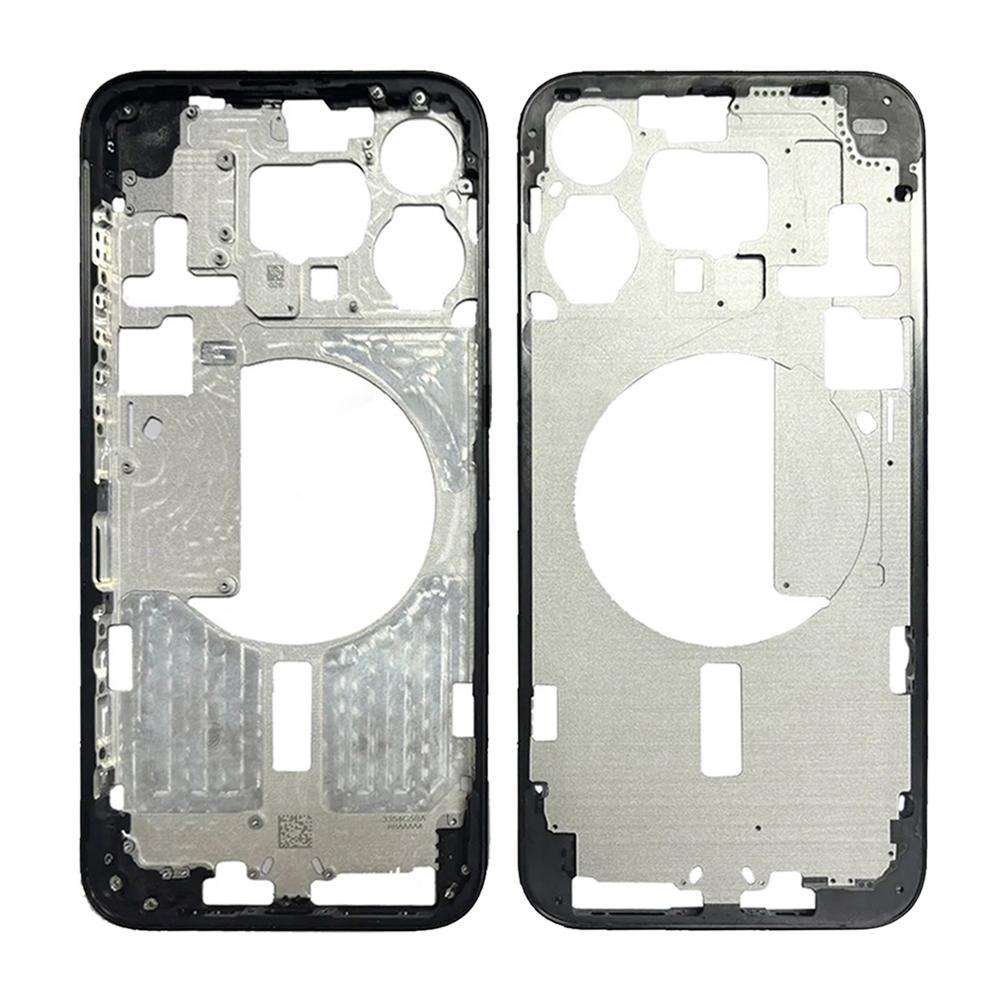 For iPhone 15 Pro Max Middle Frame Bezel Plate, Version:US Version (Black)
