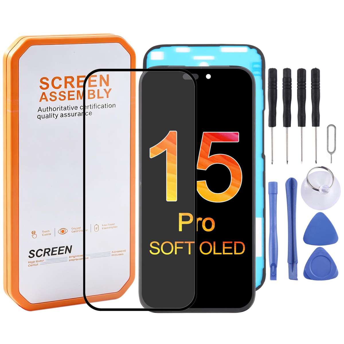 HXL Soft OLED Screen For iPhone 15 Pro