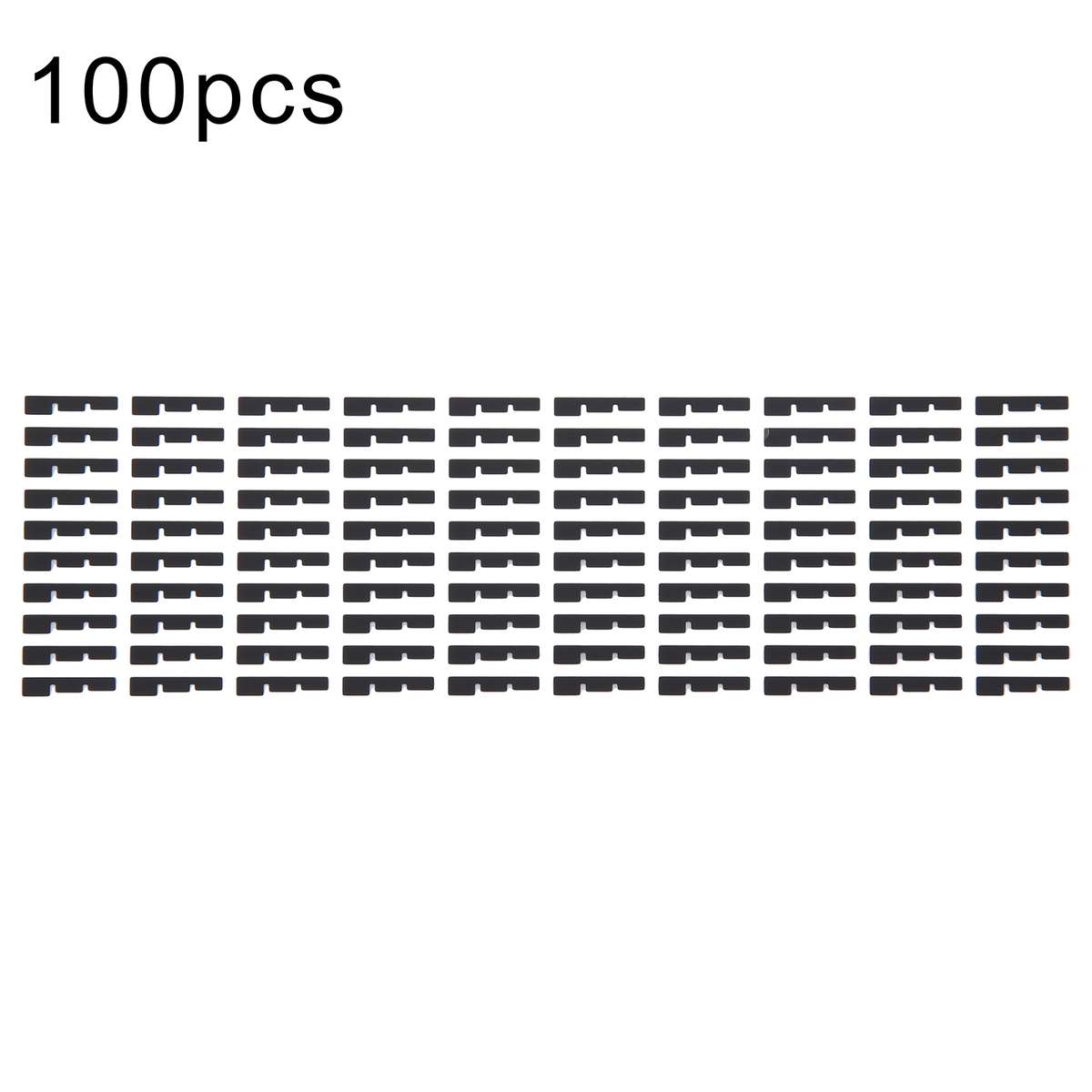 For iPhone 15 Pro 100pcs/set LCD Side Black Adhesive Sticker(03)