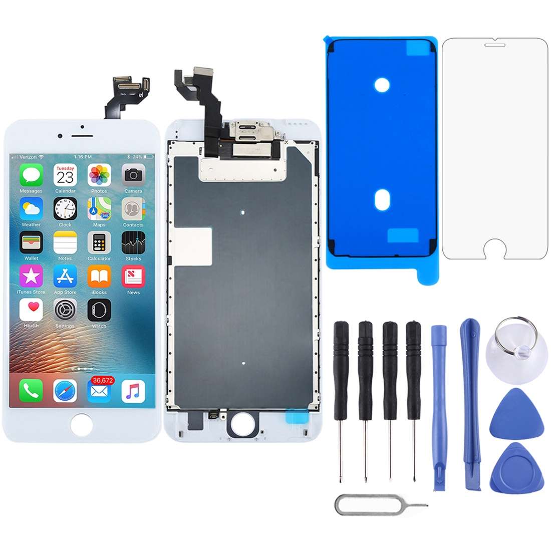 TFT LCD Screen with Front Camera for iPhone 6s Plus (Black)
