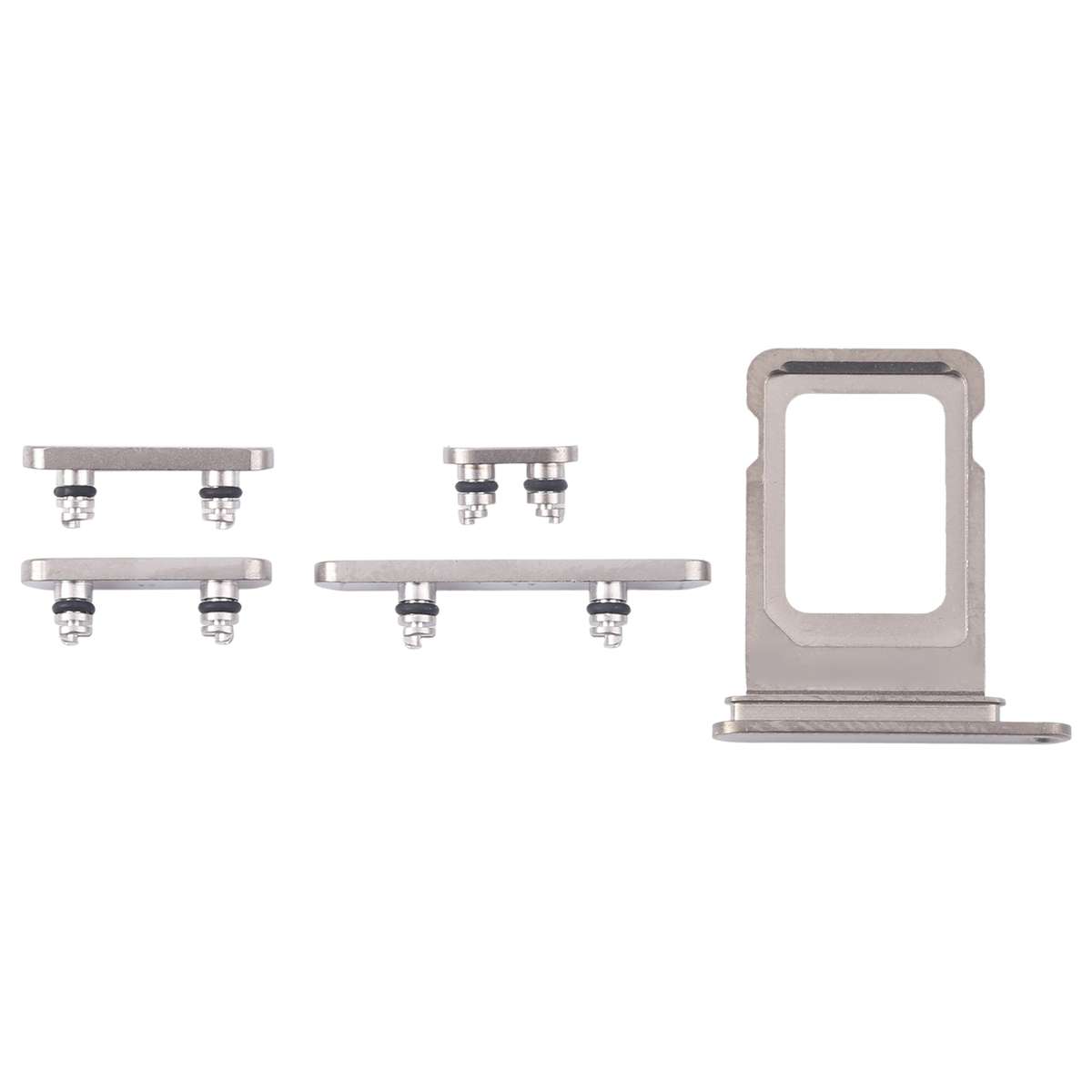 For iPhone 16 Pro Original SIM Card Tray + Side Keys (Black)