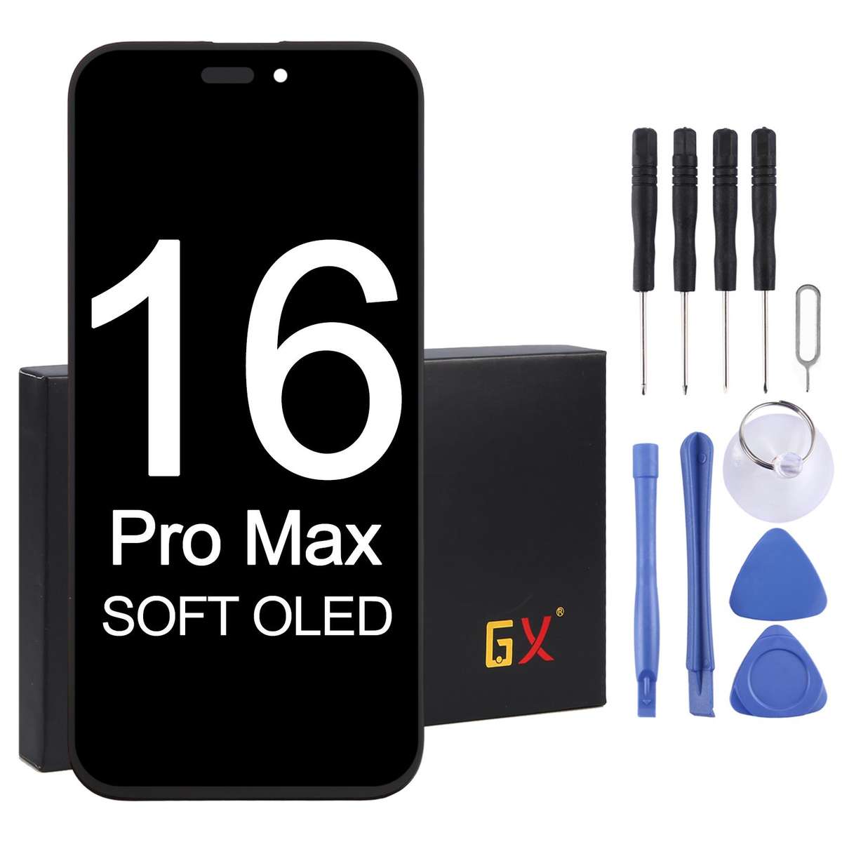 GX Soft OLED Screen For iPhone 16 Pro Max