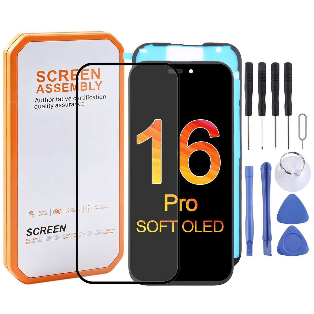 HXL Soft OLED Screen For iPhone 16 Pro