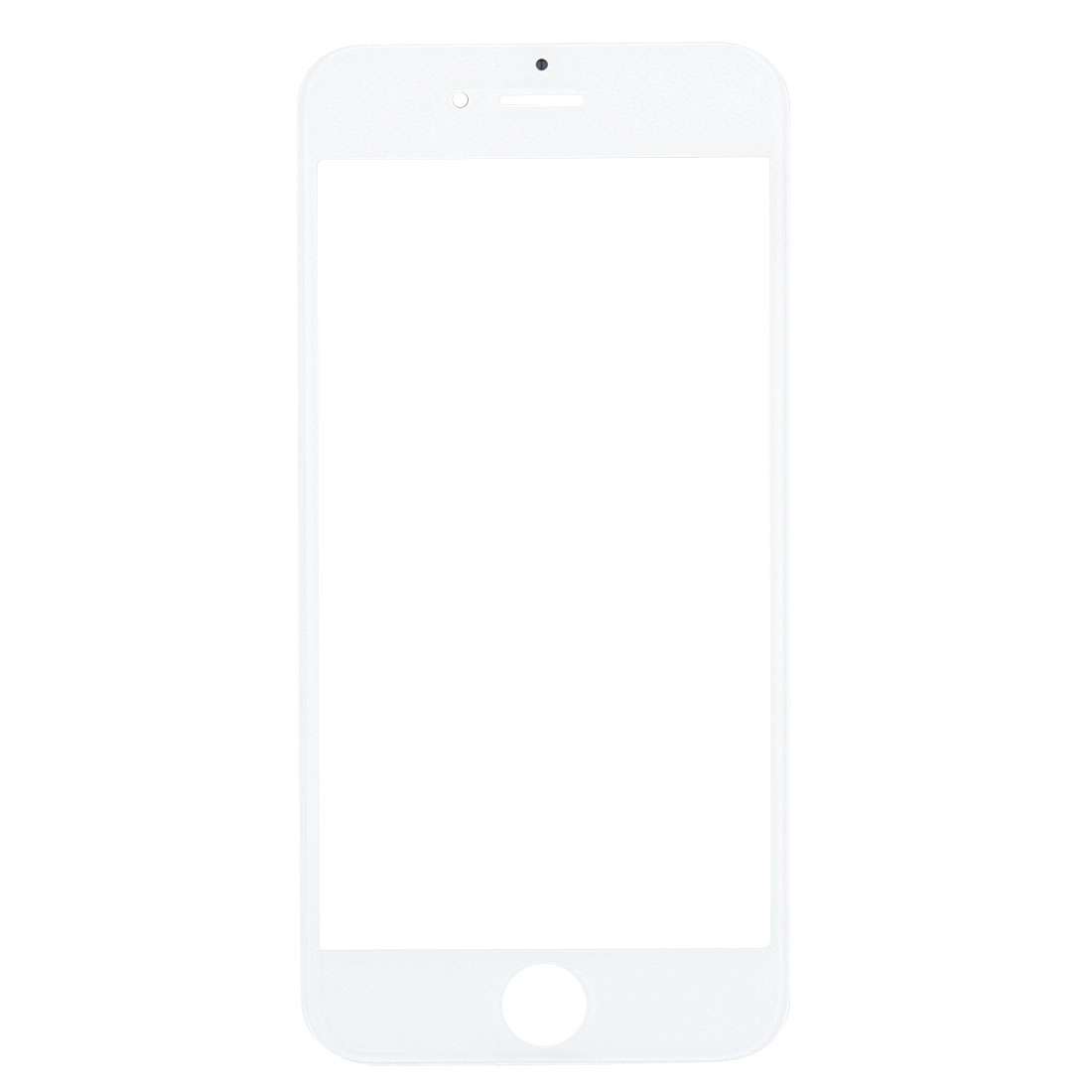 Front Screen Outer Glass Lens with Front LCD Screen Bezel Frame for iPhone 7 (Black)
