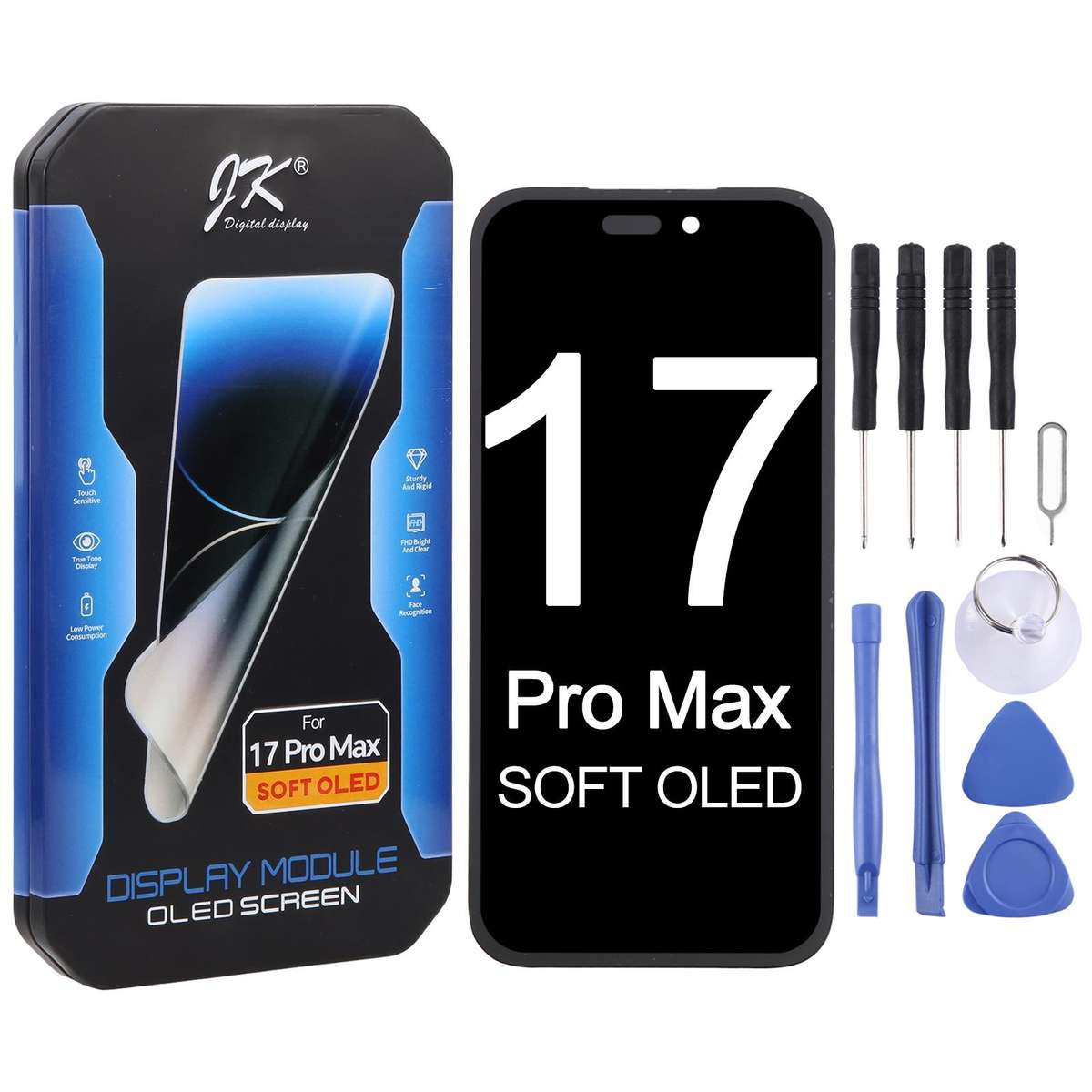 JK Soft OLED LCD Screen For iPhone 17 Pro Max