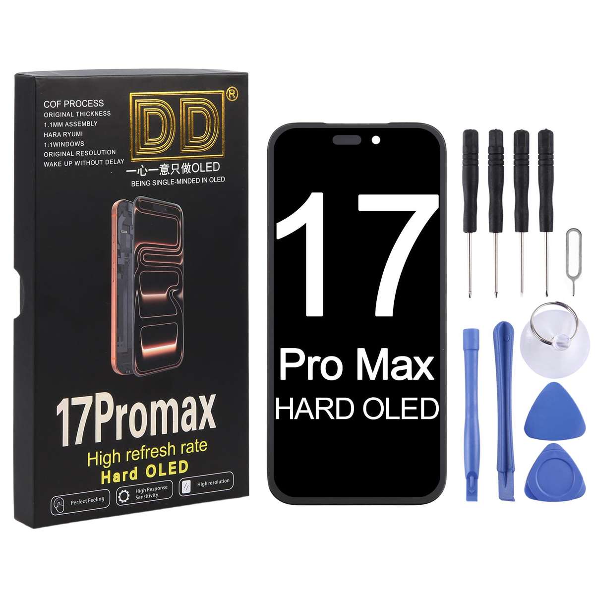 For iPhone 17 Pro Max DD Hard OLED Screen