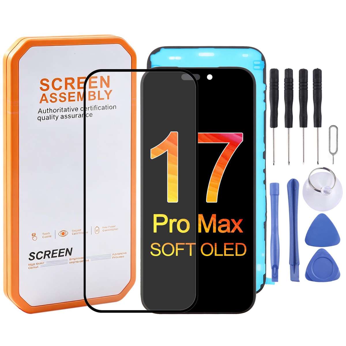 HXL Soft OLED Screen For iPhone 17 Pro Max