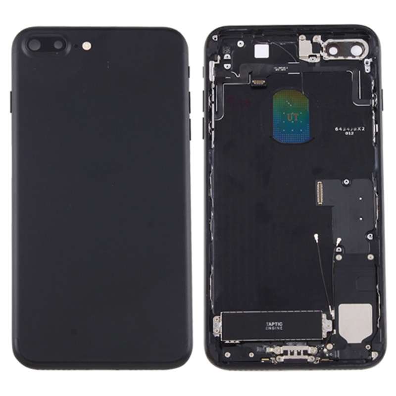 for iPhone 7 Plus Battery Back Cover Assembly with Card Tray(Black)