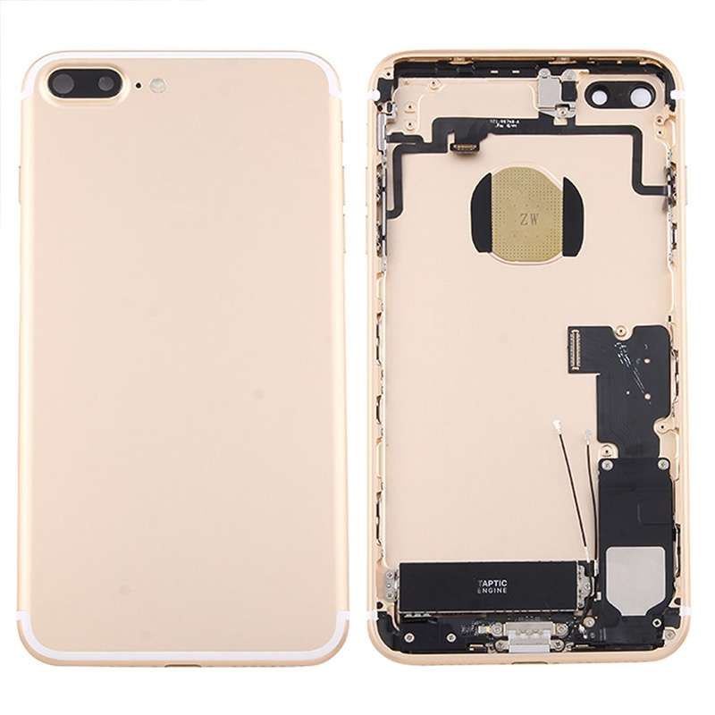 for iPhone 7 Plus Battery Back Cover Assembly with Card Tray(Black)