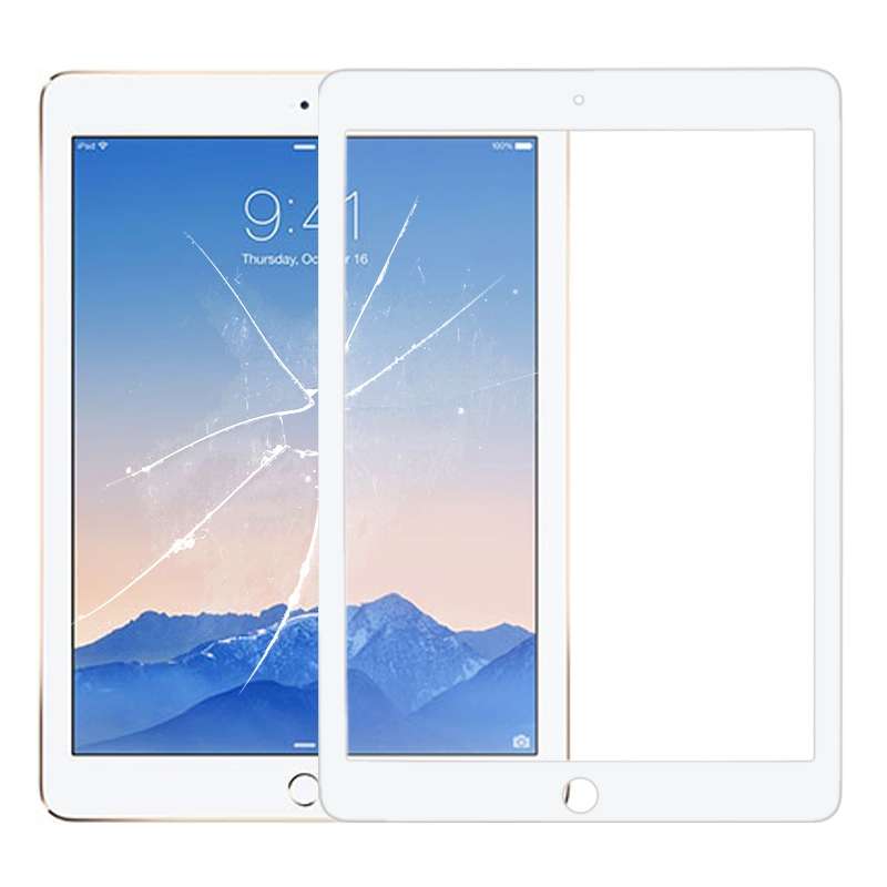 Front Screen Outer Glass Lens for iPad Air 2 / A1567 / A1566 (Black)
