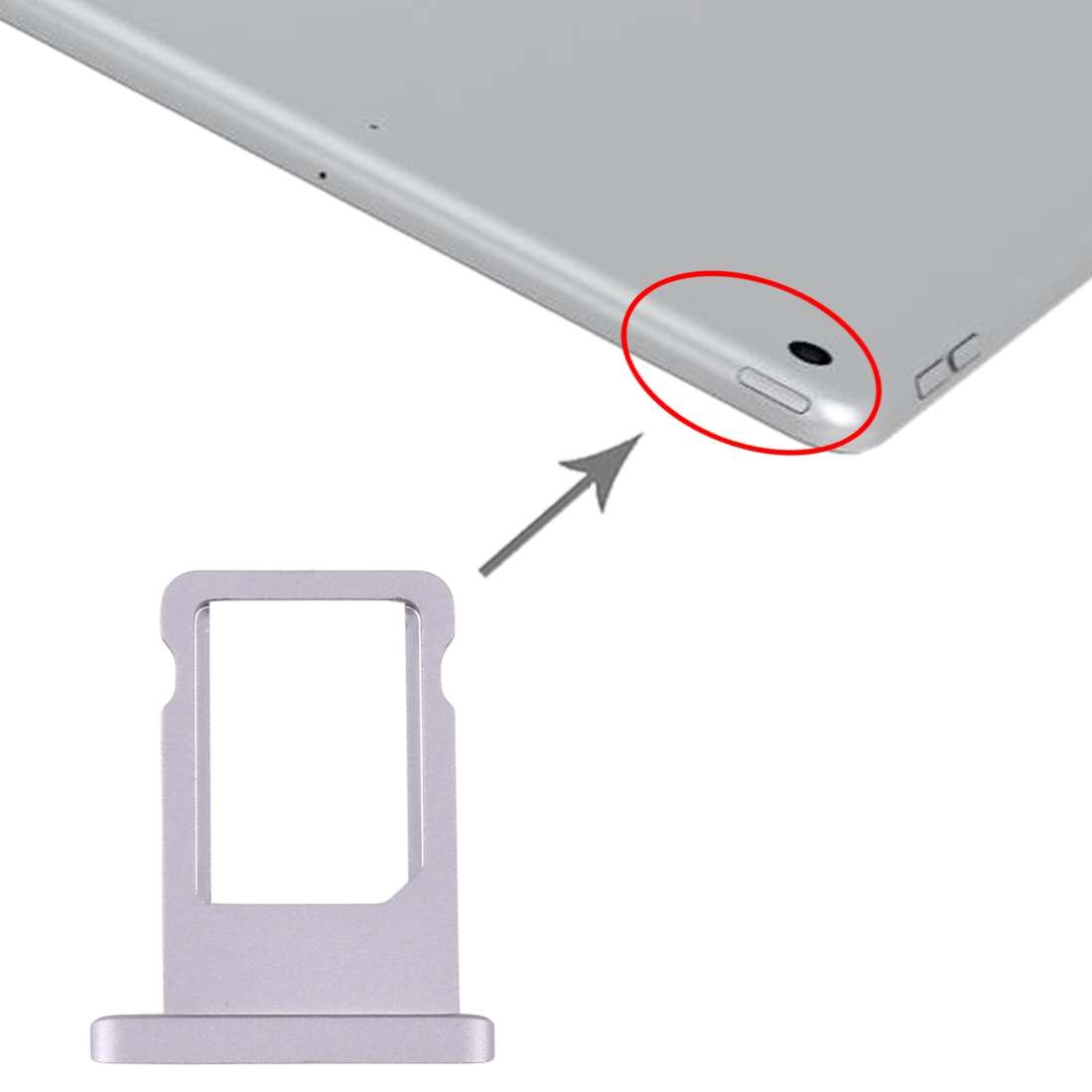 SIM Card Tray for iPad 10.2 inch 7th A2200 / A2198 / A2232 (Grey)