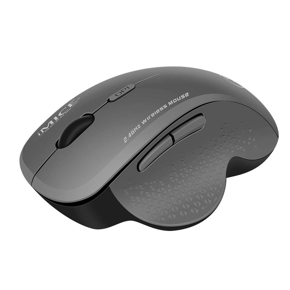iMICE G6 Wireless Mouse 2.4G Office Mouse 6-button Gaming Mouse(Black)