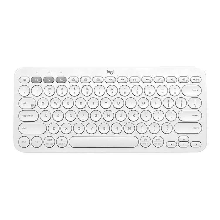 Logitech K380 Portable Multi-Device Wireless Bluetooth Keyboard (White)