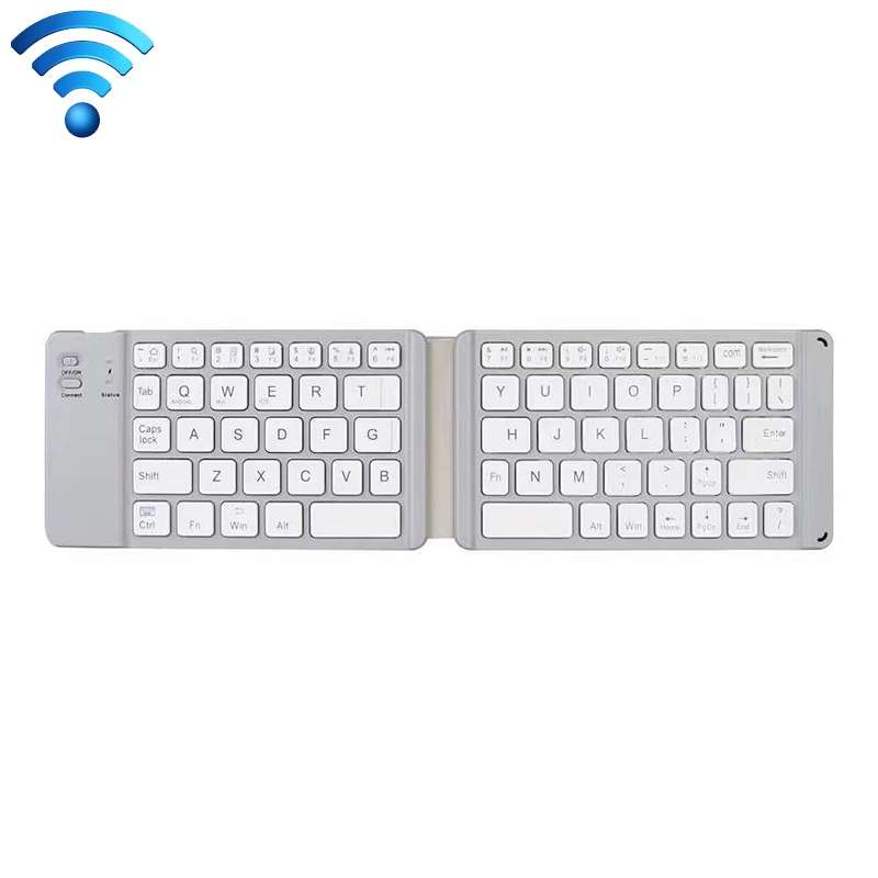 K018 USB Charging Foldable 67 Keys Bluetooth Wireless Keyboard (Black)