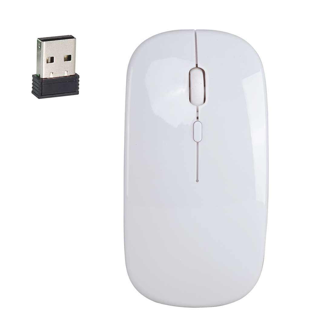 HXSJ M80 2.4GHz Wireless 1600DPI Three-speed Adjustable Optical Mute Mouse (Black)