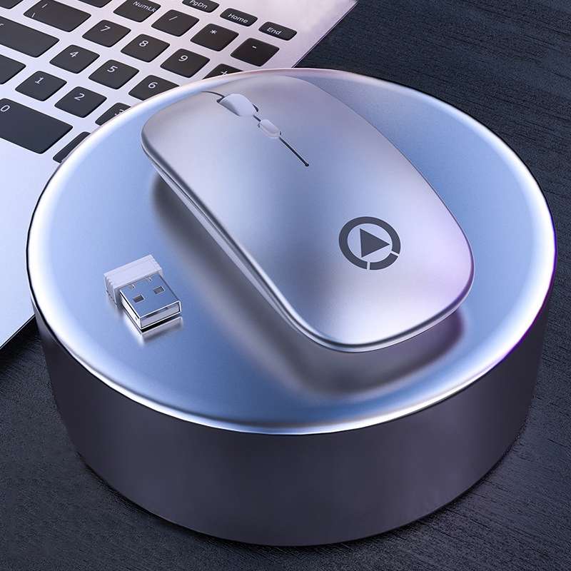 YINDIAO A2 2.4GHz 1600DPI 3-modes Adjustable Wireless Silent Mouse, Battery Powered(Black)