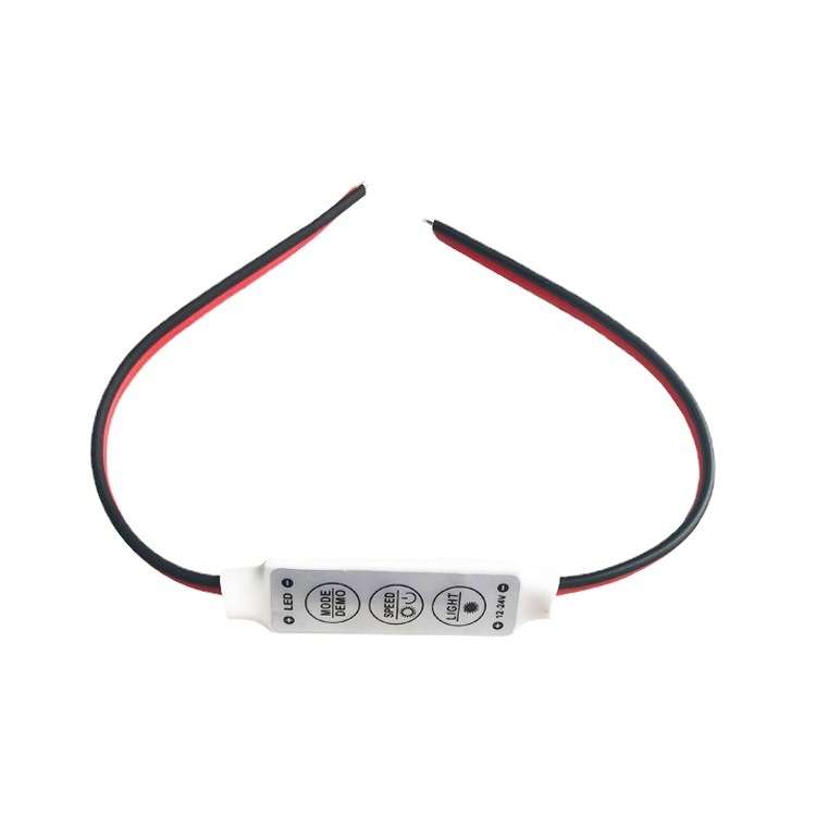 5PCS Mini 3 Keys Controller Dimmer for Single Color LED Strip Light, DC 12-24V