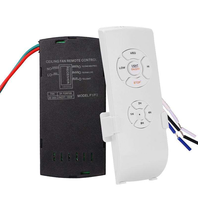Universal Ceiling Fan Lamp Remote Control Kit 85-265V Timing Wireless Control Switch Adjusted Wind S