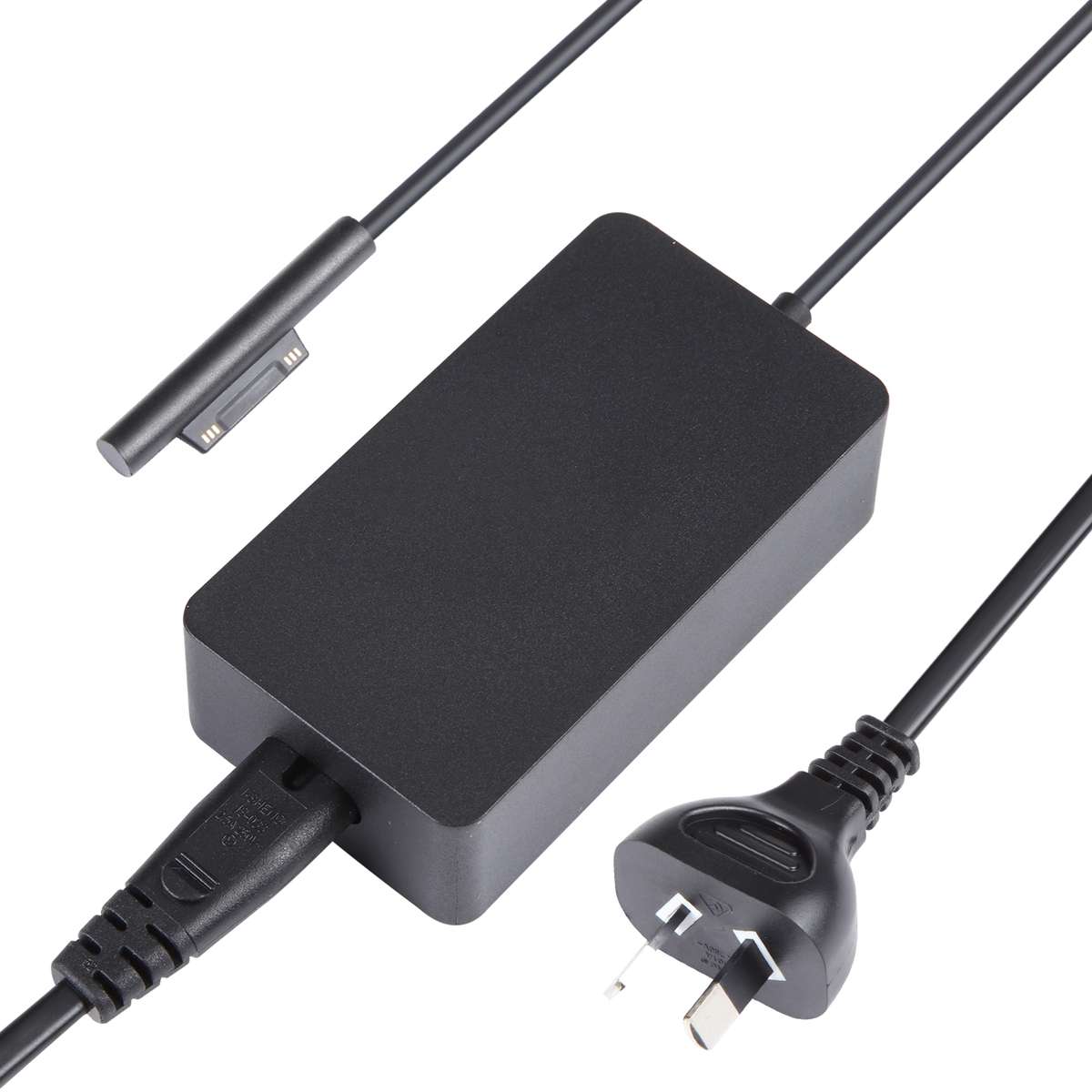 For Microsoft Surface Pro 7 / 7 Plus / 8 / 9 / X & Laptop 3 / 4 / 5 65W Laptop Power Adapter, Plug
