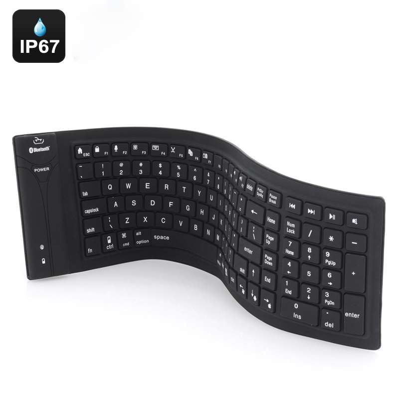 JA-11 108-keys Foldable Silicone Bluetooth Keyboard