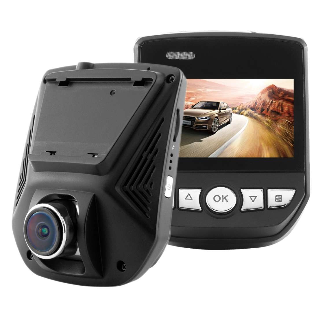 A305 Car DVR Camera 2.45 inch IPS Screen Full HD 1080P 170 Degree Wide Angle Viewing, Support Motion