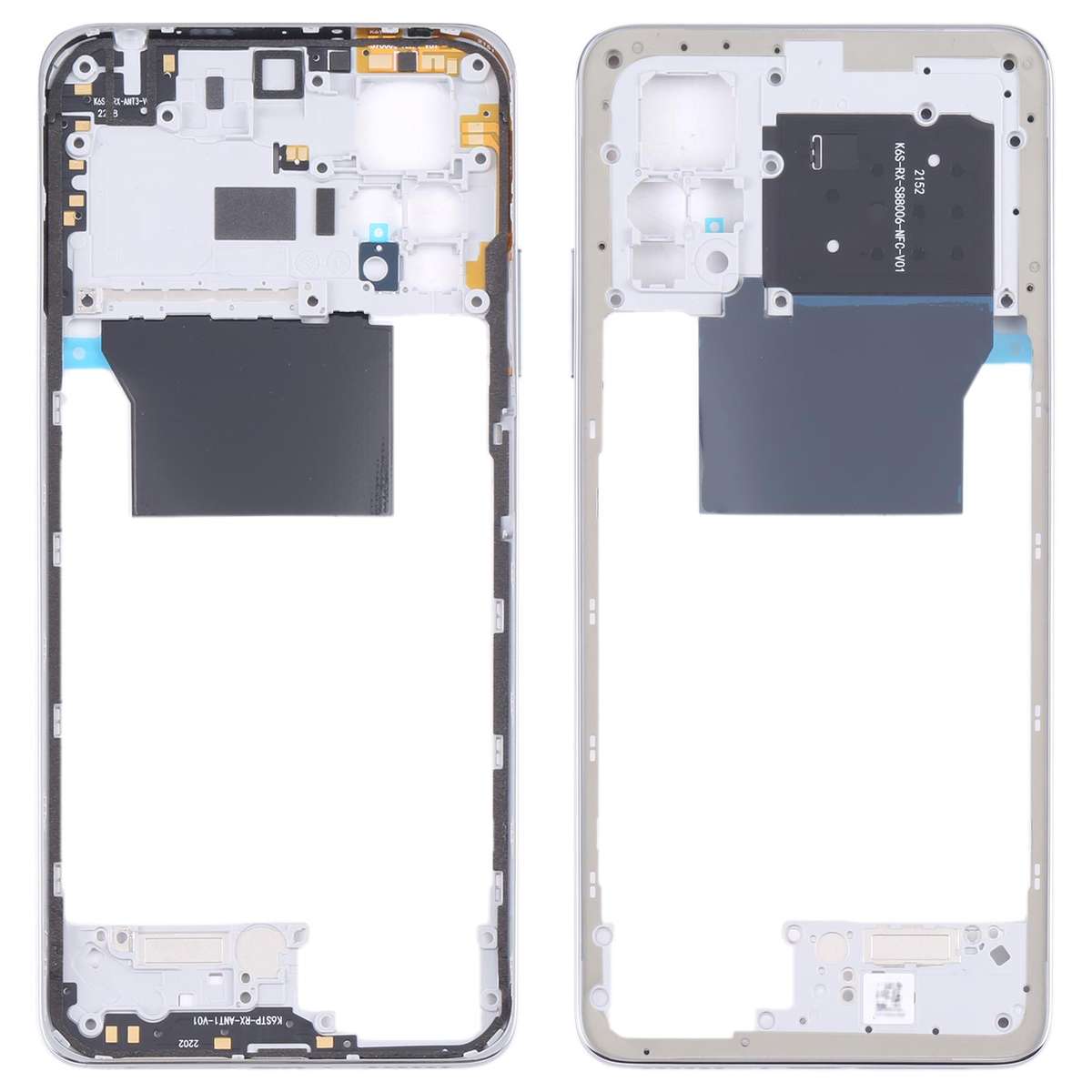 For Xiaomi Redmi Note 11 Pro 4G Middle Frame Bezel Plate (Black)