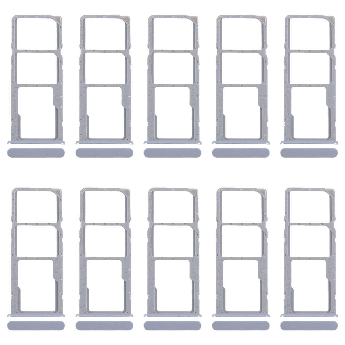 For Realme Note 50 RMX3834 10pcs Original SIM Card Tray + SIM Card Tray + Micro SD Card Tray (Pink)