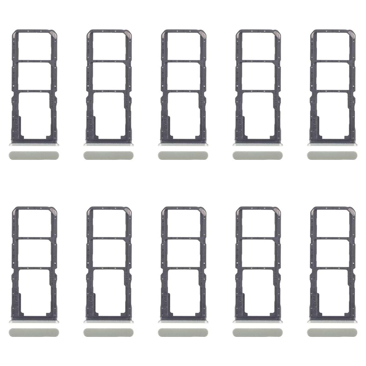 For Realme Note 60x 4G RMX3938 10pcs Original SIM Card Tray + SIM Card Tray + Micro SD Card Tray (Gr