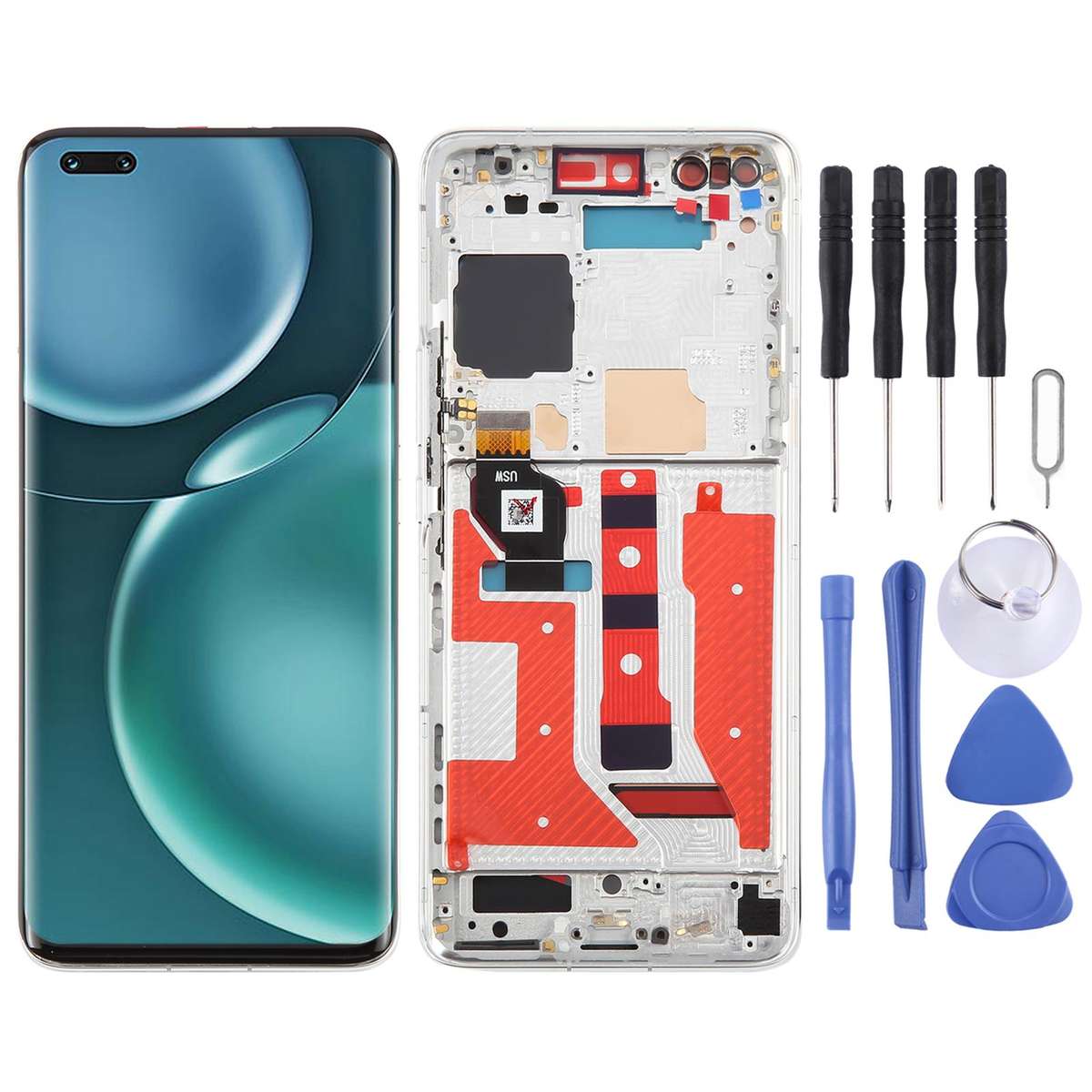For Honor Magic4 Pro Original LCD Screen Digitizer Full Assembly with Frame, Supporting Fingerprint