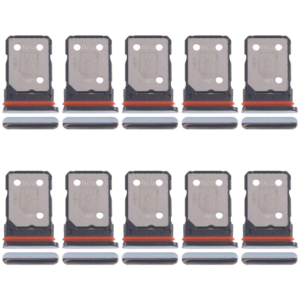 For Xiaomi Redmi A3 Pro 10pcs SIM Card Tray + SIM Card Tray (Black)
