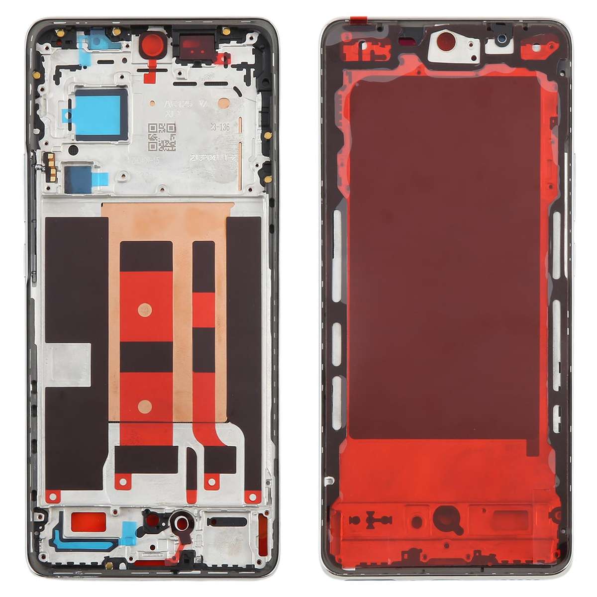 For OPPO Reno11 Pro Global CPH2607 Middle Frame Bezel Plate (Black)